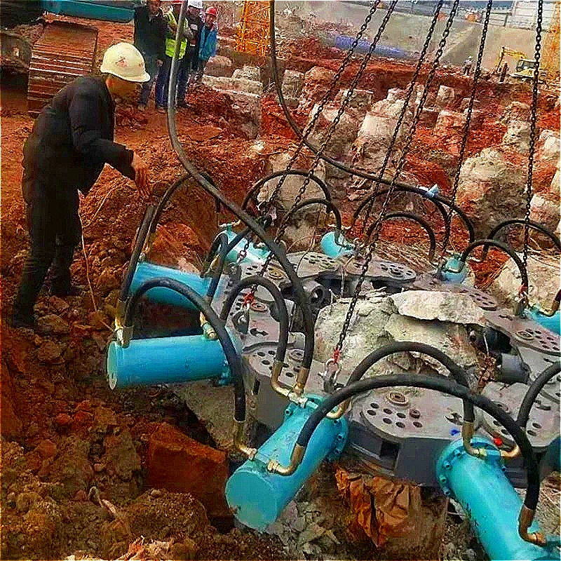 Round Square Pile Breaker China Customized Attachable Pile Breaking Machine Breaker Hammer Hydraulic Pile Breaker for Singapore