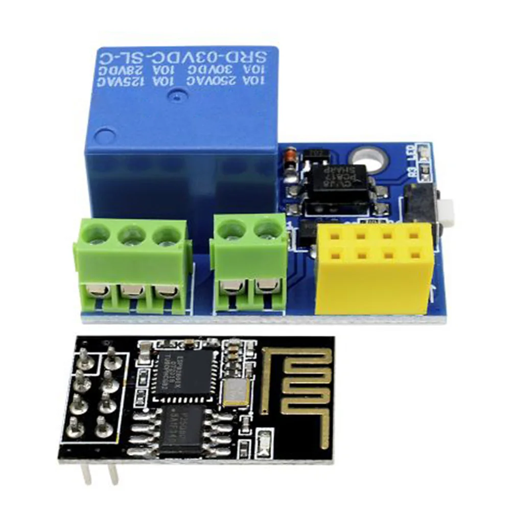 Módulo de relé WiFi ESP8266 ESP-01S 5V, interruptor de Control remoto en casa inteligente para aplicación de teléfono Arduino, módulo WIFI inalámbrico ESP01S