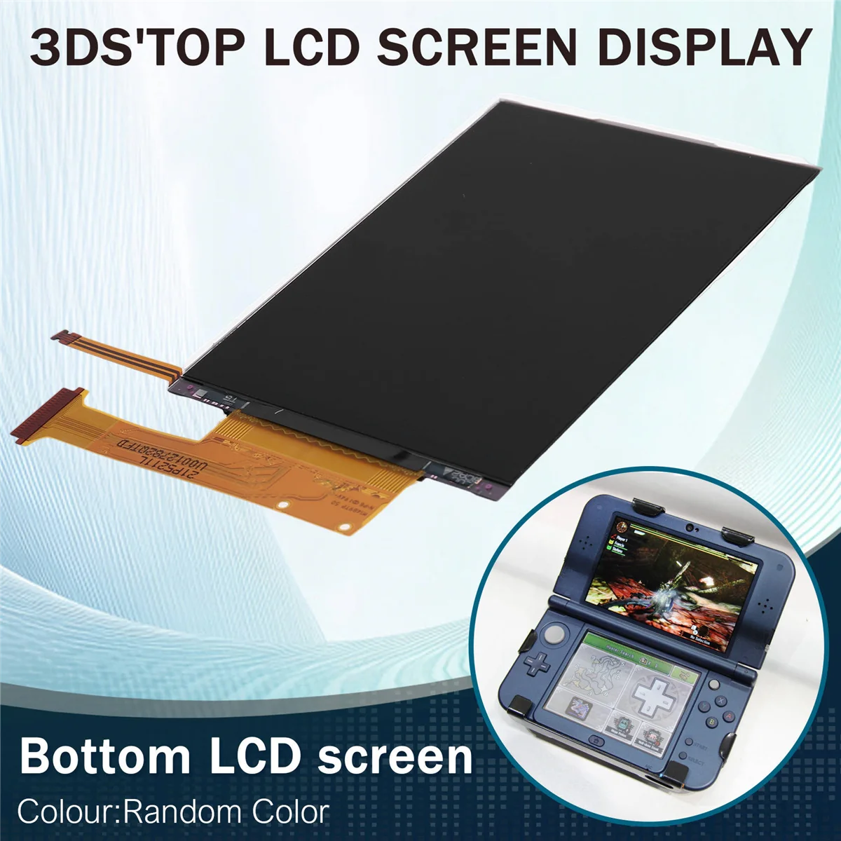 Hot! Replace LCD Display for NEW3DS Bottom LCD Screen for Nintend New 3DS Bottom LCD Screen for N3DS