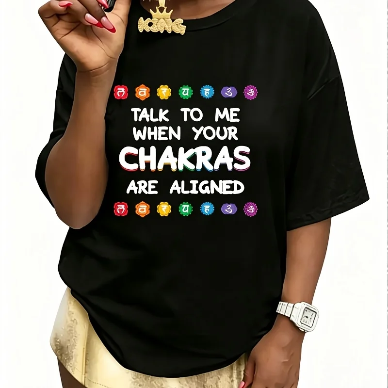 Funny Chakra Yoga Lover Meditation Sport Pose Women's 100% Cotton T-Shirt Short Sleeve Top Casual Round Neck Fun Print Tee S-5Xl