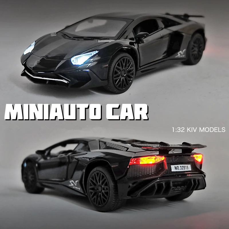 1:32 aventador LP750-4-スポーツ合金モデル,金属製の車モデル,トラック,モデル,ハイモデリング,子供のおもちゃ,ギフト