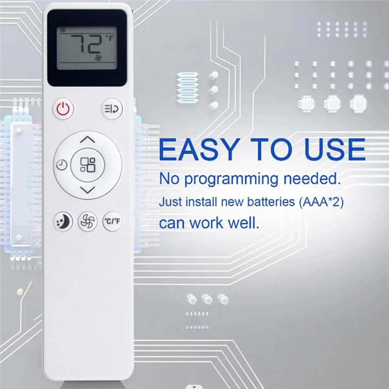 ABJF-A/C UYKQ-100B Für BLACK+ DECKER UYKQ-100B Fernbedienung Ersatz für Klimaanlage