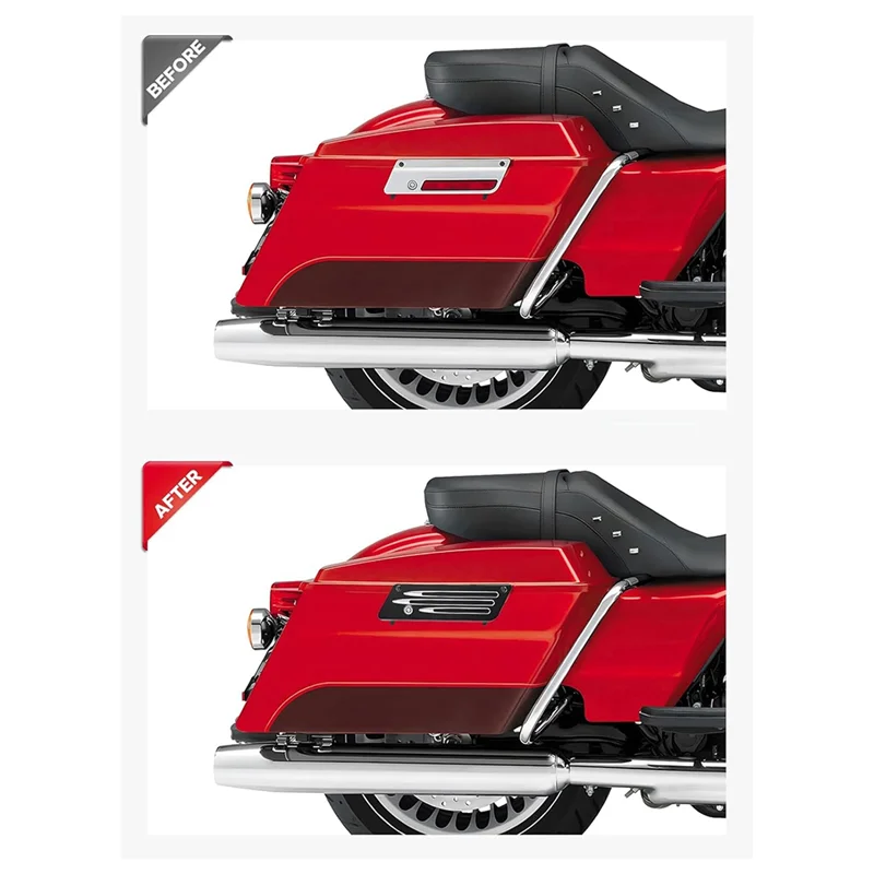 

Unique Motorcycle Saddle Bag Buckle Cover Professional Saddlebag Covers For Street Road Glide 1993-2013
