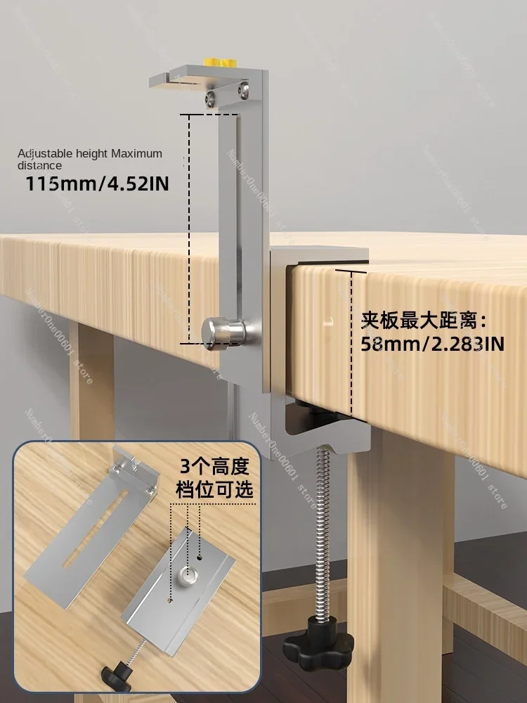 Newly Upgraded Universal Adjustable Track Adjustable Clamp Workbench Bracket