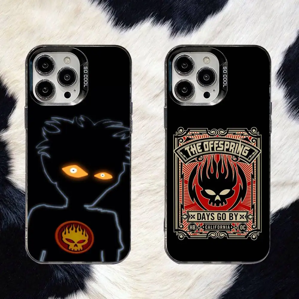 The O-Offspring Smash لهاتف iPhone 17,16,15,14,13,12,11,X,8,7,Pro,Max,Plus,SE4,Air,Mini غلاف صلب متين غير لامع