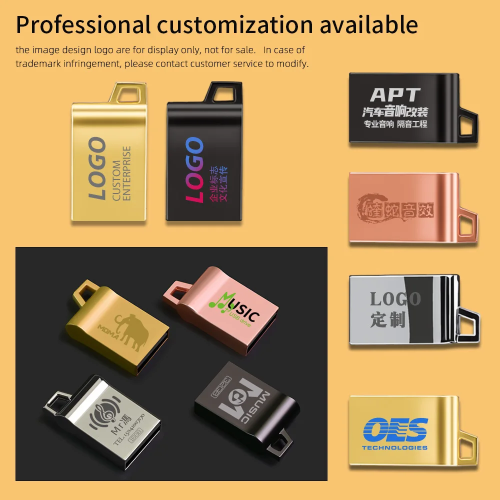 Imagem -03 - Zsuit 10 Peças Mini Usb Varas 4g 8g Pen Drive 16gb de Alta Velocidade Usb Flash Drive 64gb Logotipo Gratuito Presente Memória Vara à Prova Impermeável Água u Disco