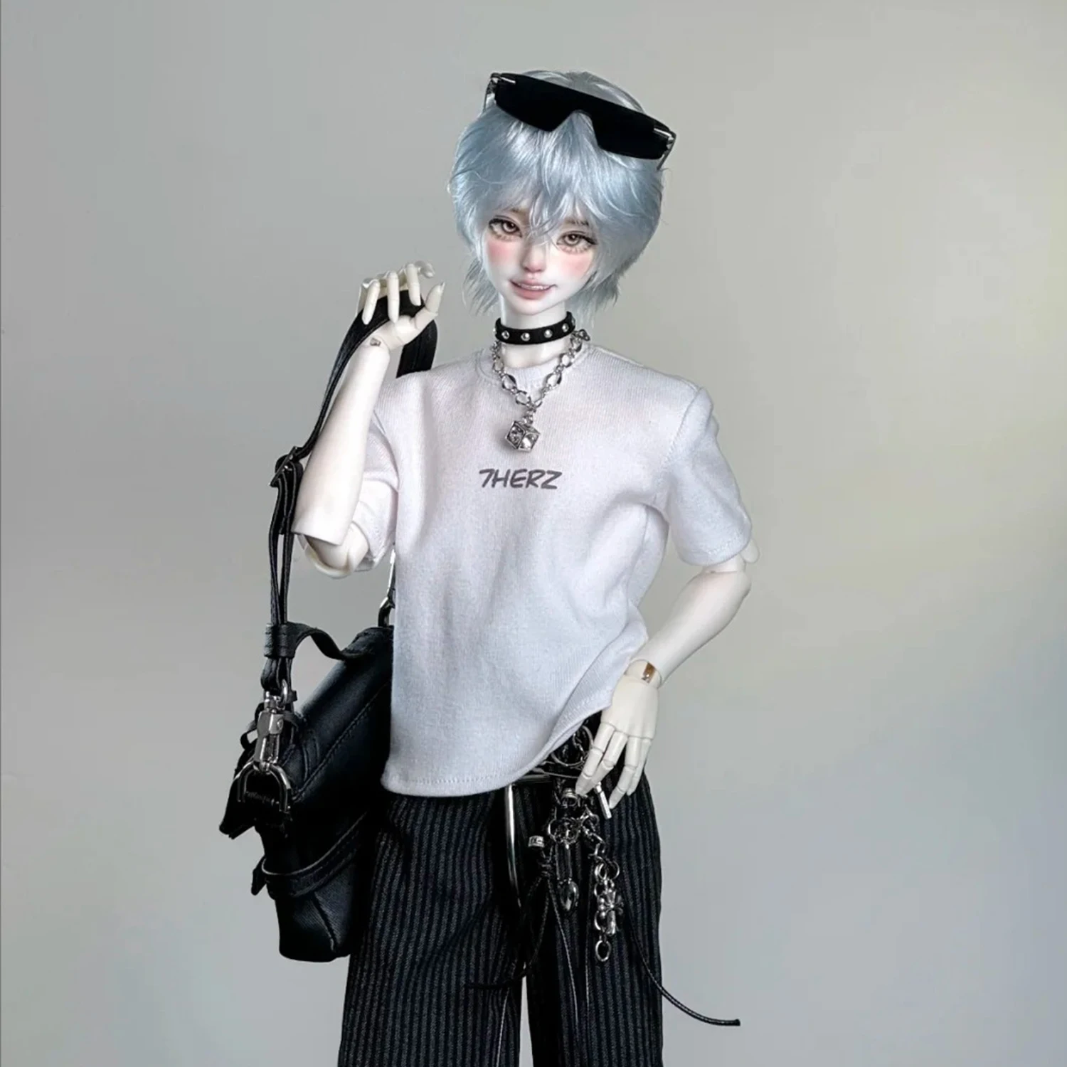 1/4 BJD bambola maschio XiaoLang bocca aperta volto sorridente testa sfoderata corpo collezionista bambola d'arte bambola snodata a sfera giocattolo per il collezionista