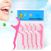 20/50PCS Disposable Interdental Brush Dental Floss Pick Dental Floss Toothpicks Teeth Stick Tooth Cleaning