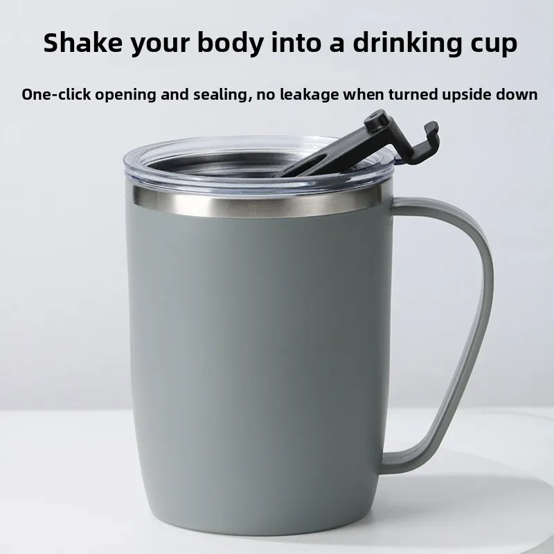 450 مللي تلوين شين تشان الكرتون الأطفال كوب معزول 304 مكنسة من الفولاذ المقاوم للصدأ كوب القهوة الحليب الإفطار القدح الترمس الاطفال هدية