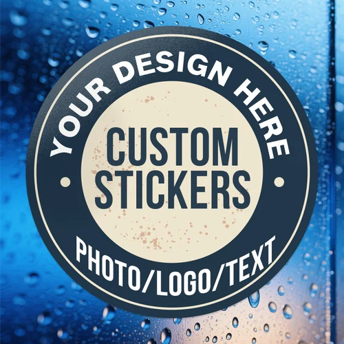 Pegatinas personalizadas Diseño personalizado: logotipo/texto de carga para etiquetas de regalo DIY, decoración creativa de boda, calcomanías para el hogar y manualidades fotográficas