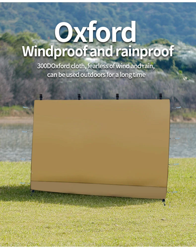Baldachin, Sonnenwand-Seitenwand-Pavillons-Zelt, wasserdicht, für 10 x 10 Fuß große Pop-up-Pavillons mit geradem Bein, für den Außenbereich, 1 Stück, nur Seitenwand, Khaki – Detail 2