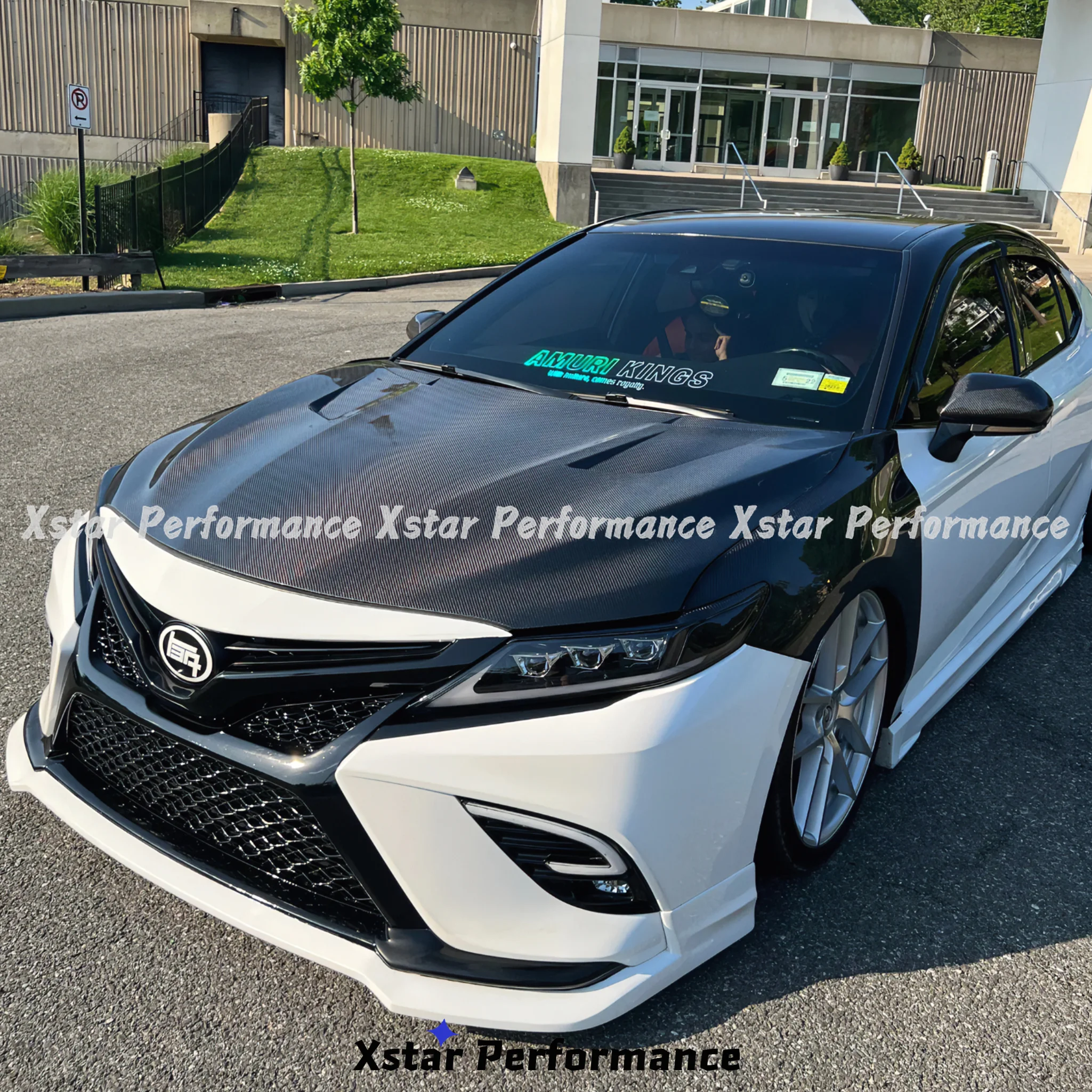 Xstar Vent Style Carbon Fiber Hood Bonnet For  Camry 8th Gen 2018-2022