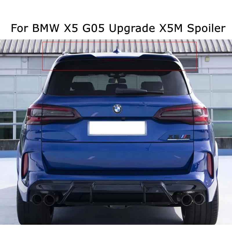 

Яркий черный спойлер Подходит для BMW G05 X5 upgrade X5m, верхнее давление M5, модифицированные автозапчасти с фиксированным крылом m