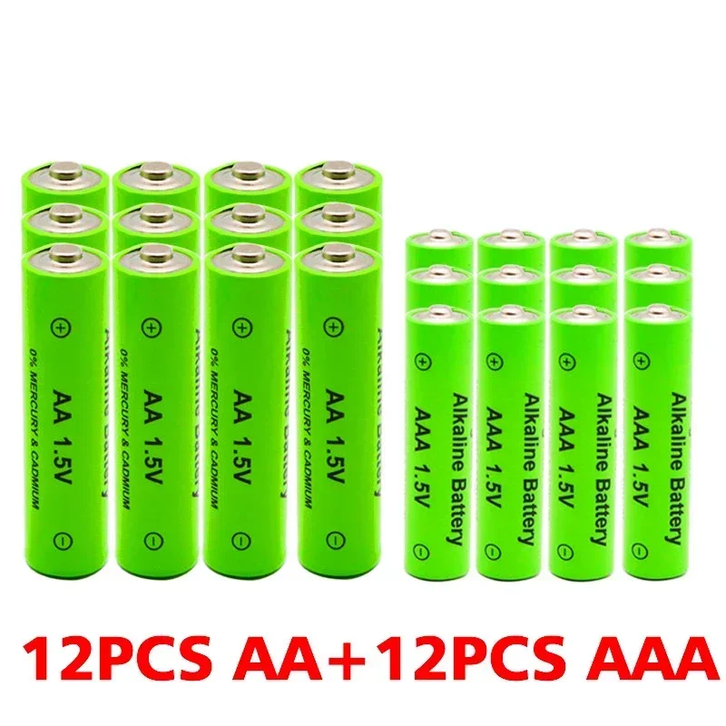 Genuine AAA + AA Rechargeable AA 1.5V 3800mAh - 1.5V AAA 3000mAh Alkaline Battery Flashlight Toy Watch MP3 Player, Free Delivery