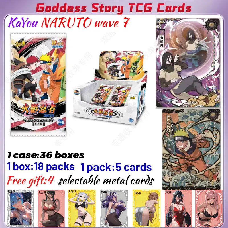 

2025 Newest KaYou NARUTO Wave 7 Cards Collection Series Chapter of Formation Fight Chapter Pro Chapter Game Cards Gifts