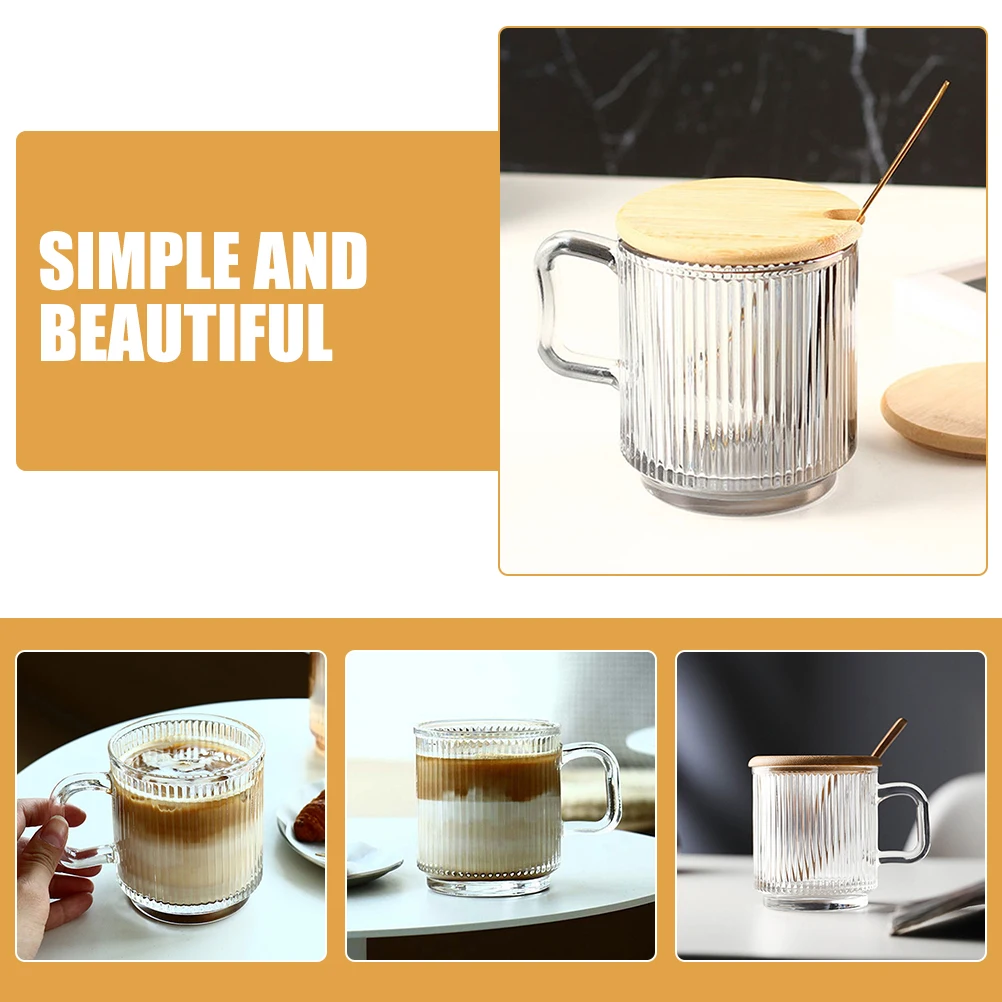 

2 set Spoon Mugs for Coffee Tea Coffee Mug Tea Cup Milk Mug Office Stable Cup Clean Travel