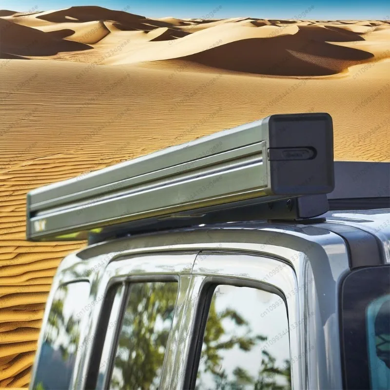 Outdoor 4x4 Accessories Rooftop Retractable Awning with  lamp Emitting Diode Bar Awning