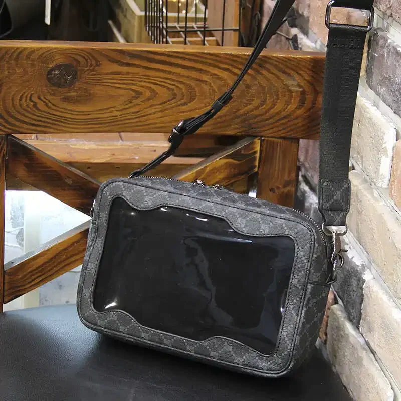 Men's Plaid Simple Cross Body Bag Daily Leisure Travel Mobile Phone Bag Fashion Small Shoulder Bag
