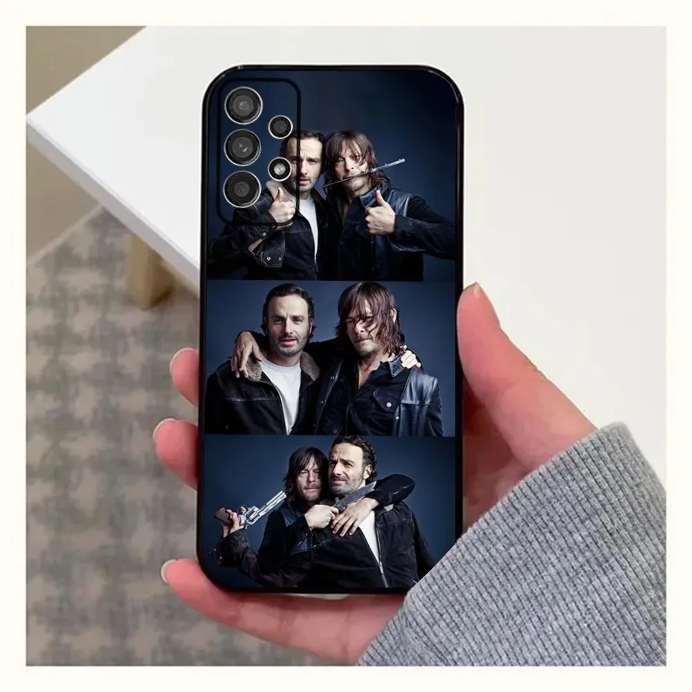 R-Rick Grimes und Darryl D-Dixon Handy hülle für Samsung Galaxy A13,A21s,A22,A31,A32,A52,A53,A71,A80,A91 Soft Black Cover