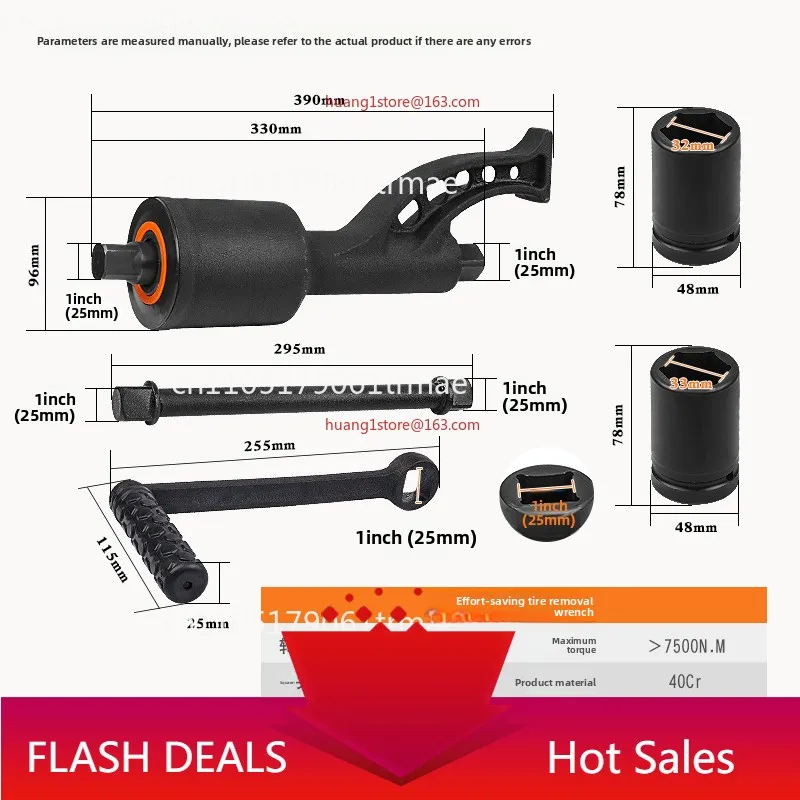 labor-saving wrench,Large and small truck tires removal and installation, heavy-duty deceleration manual booster sleeve tool