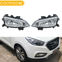 Fog Lamp For Hyundai ix35 2013 2014 2015 2016 DRL Front Bumper Grille Signal Lamp Driving Fog Lights Assembly
