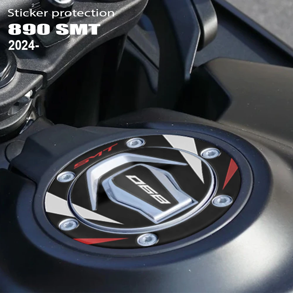 

For 890 SMT 2023 2024 3D Resin Decal Kit Motorcycle Tank Pad Accessories Fuel Cap Protection