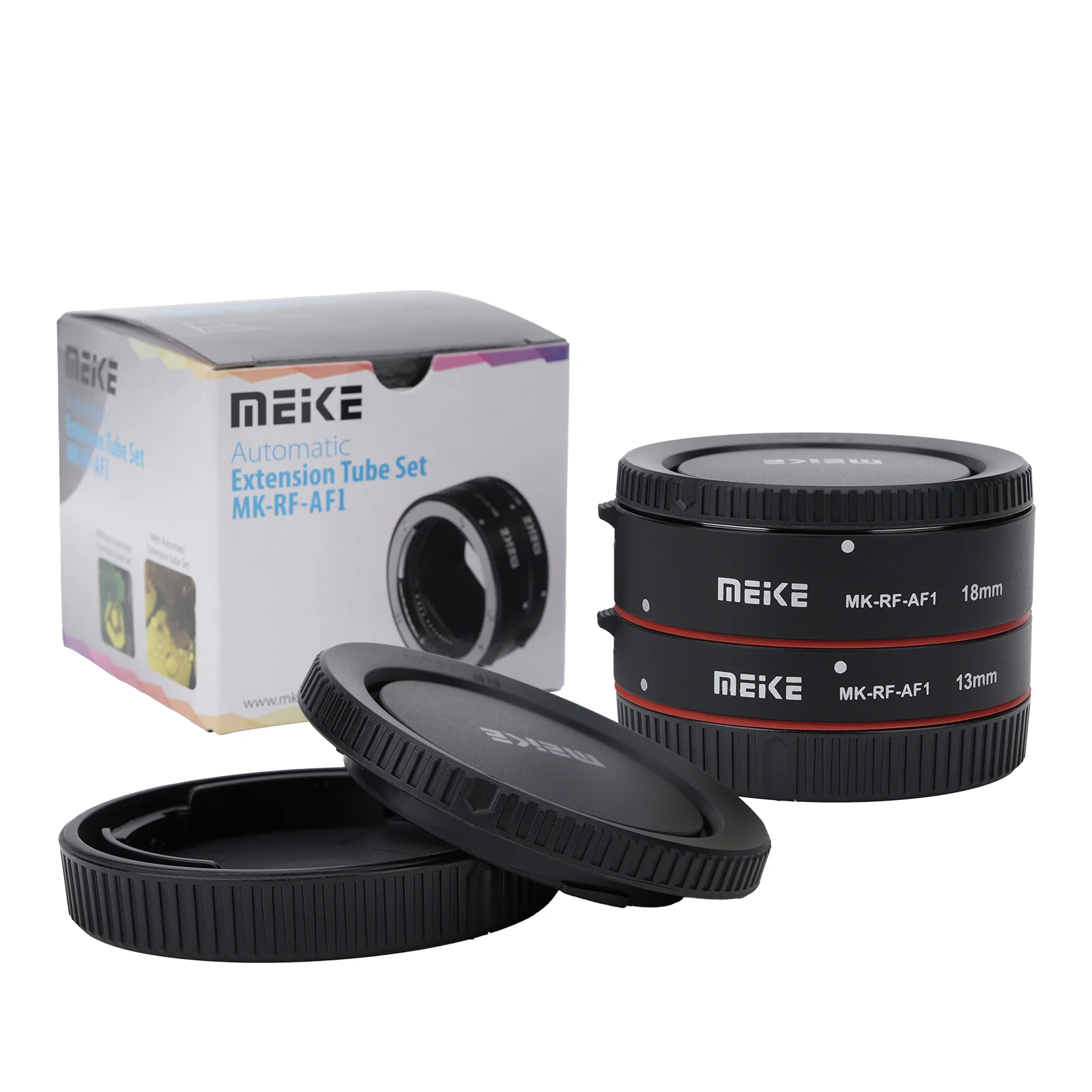 Meike MK-RF-AF1 Metalowa tuba przedłużająca AF Macro z automatycznym ustawianiem ostrości, pierścień adaptera 13mm 18mm do aparatów Canon EOS-R, EOS-RF, EOS-RP. — zdjęcie produktu 6