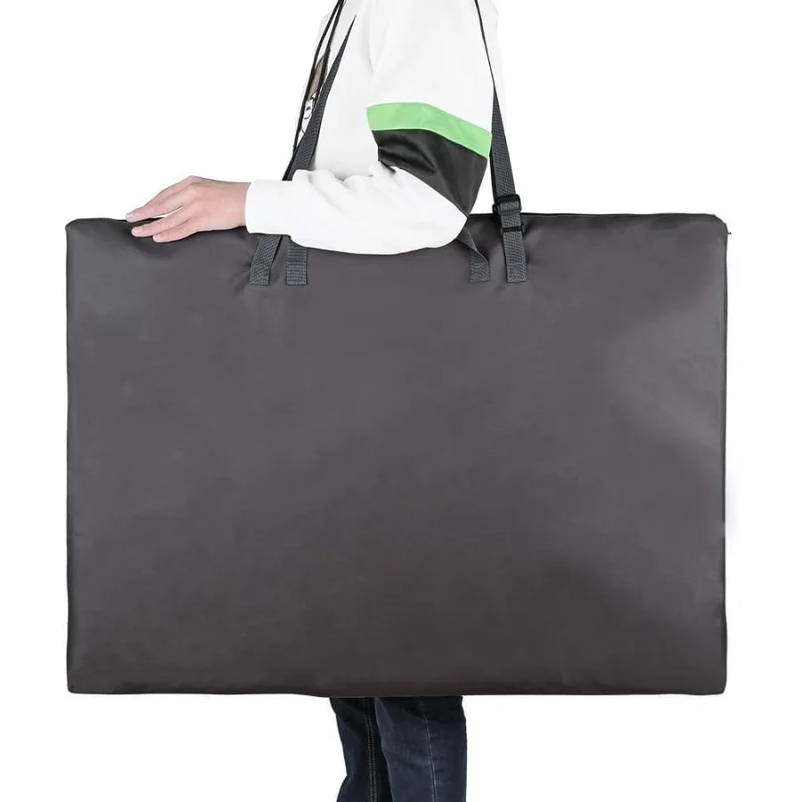 Borsa per portafoglio artistico di grandi dimensioni con tracolla in nylon 24X 36 Borsa portaoggetti leggera e impermeabile per poster, ideale per gli studenti