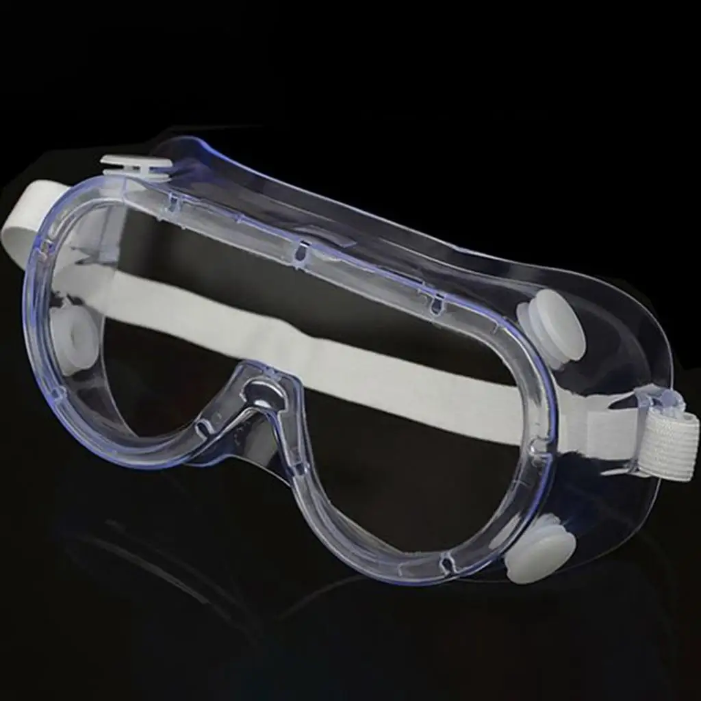 نظارات واقية، عين شفافة كريستالية، زجاج مقاوم للغبار وجيد التهوية، نظارات رذاذ