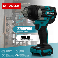 700N.m Brushless Electric Impact Wrench 1/2'' Cordless Wrench 4 Speed Auto Repair Power Tools For Makita 18V Battery Pin DTW700