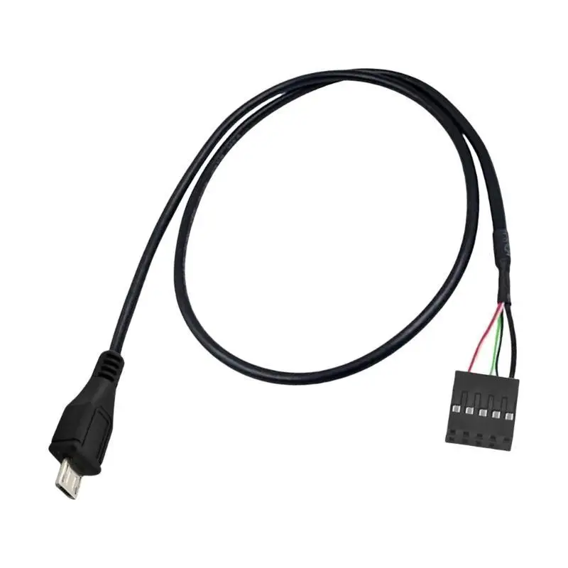 R53C 50cm USB 2.0 mini 5pin ذكر إلى 9pin تمديد الإناث كابل اللوحة الأم المحترفة سلك المحول للإلكترونيات