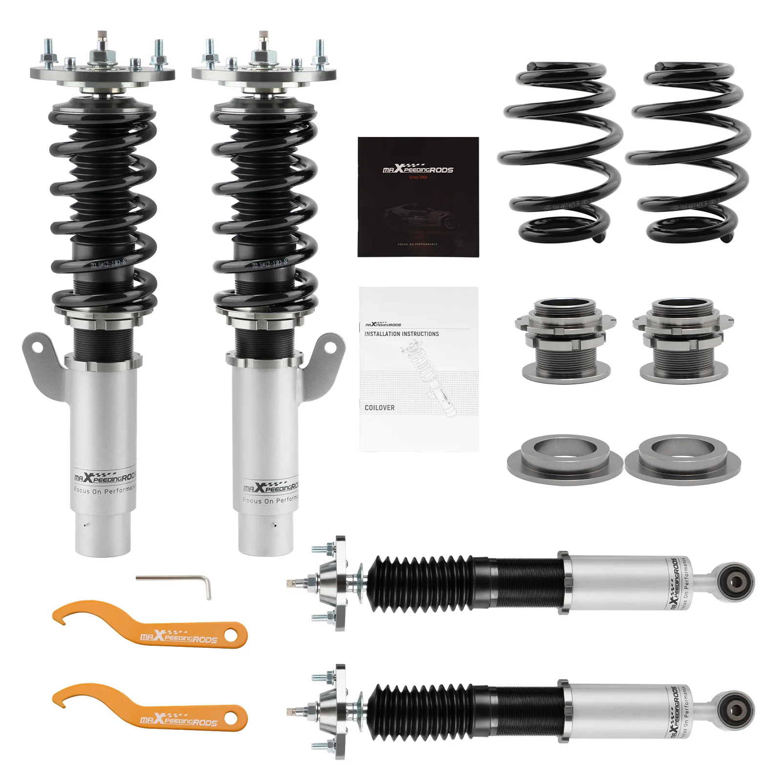 Adjustable Coilover Suspension Kit For BMW E46 320i 323i 325i 328i 330i 99-2005 Suspension Spring Camber