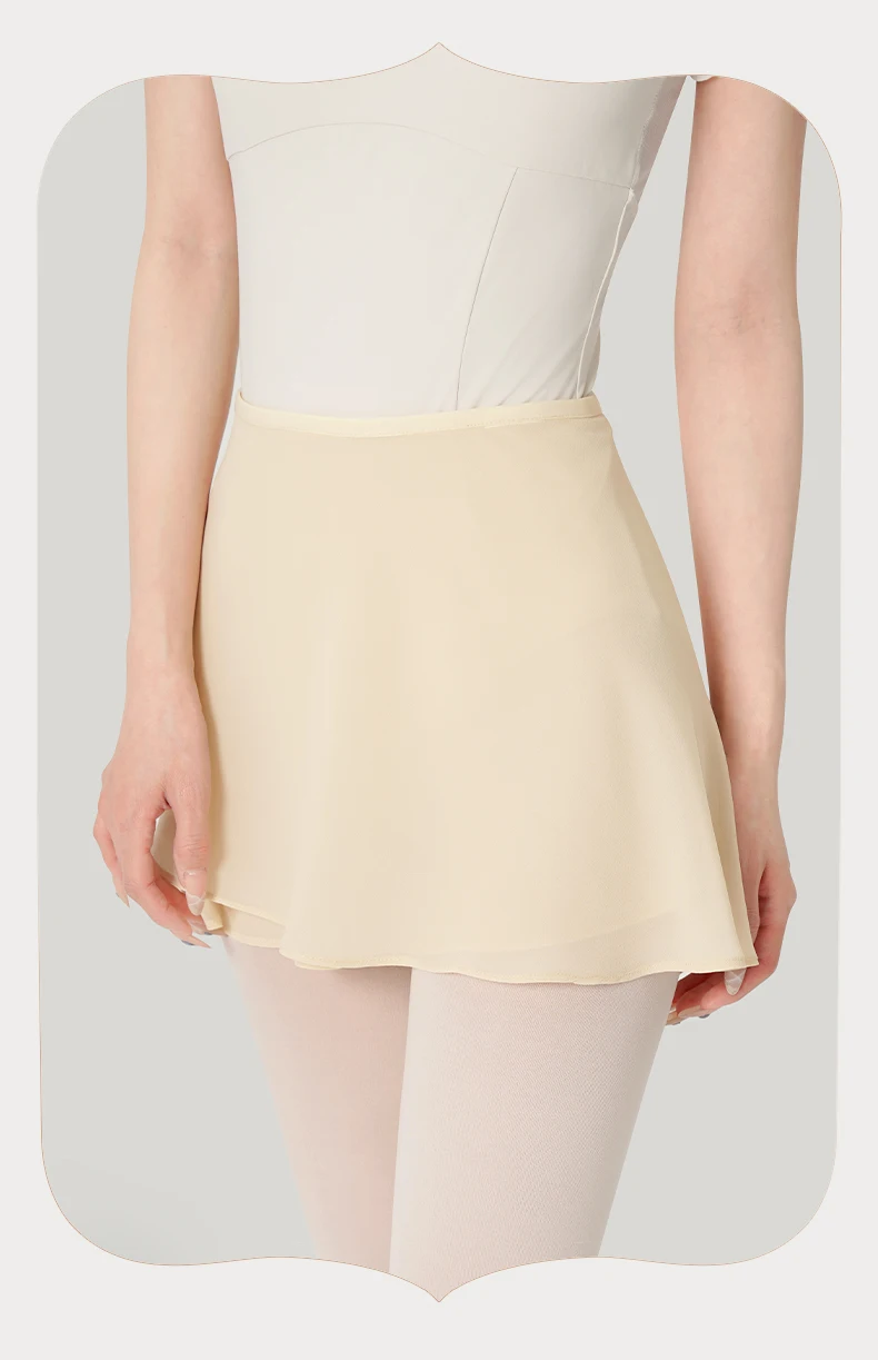 Tanzröcke für Frauen und Mädchen, Schnür-Wickelrock für Ballett, Ballerina-Tanzröcke, Weiche Polyester-Ballett-Kurzröcke für Erwachsene und Jugendliche – Detail 7