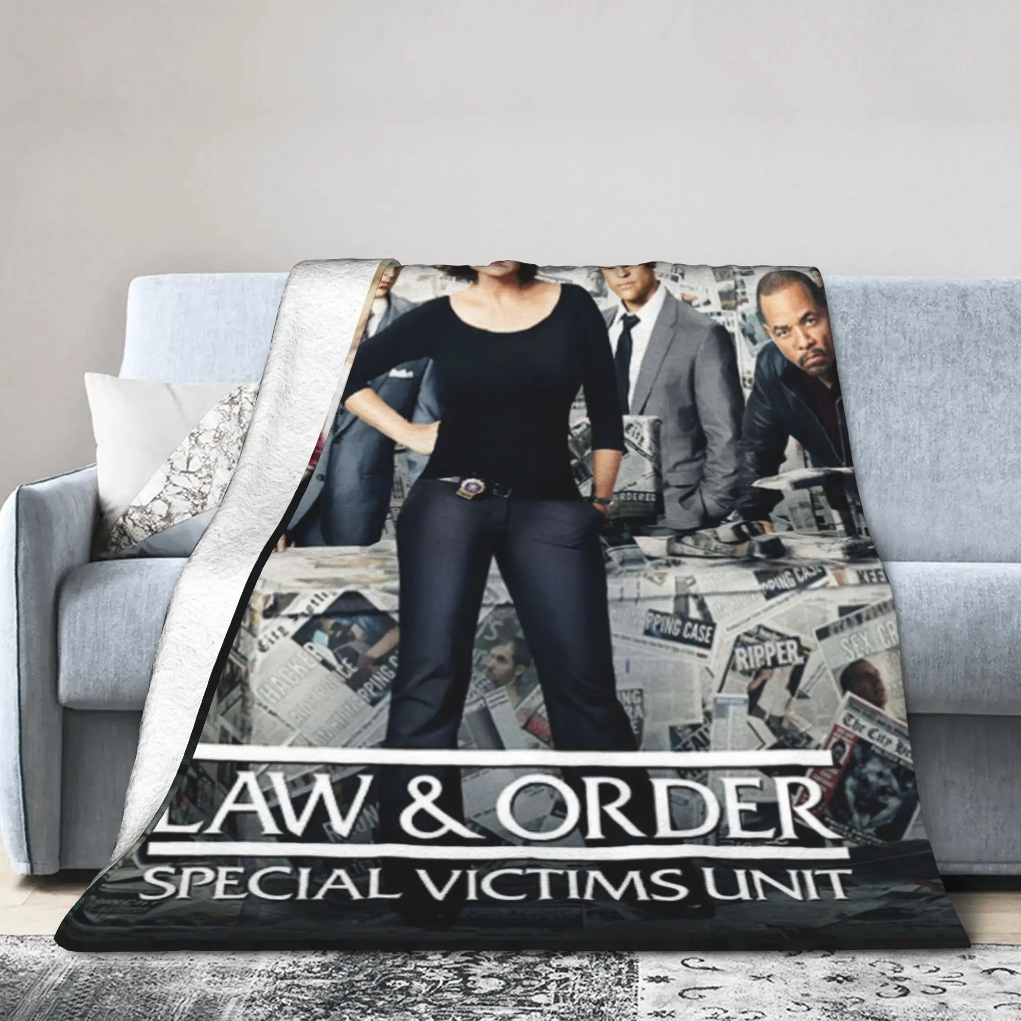 New Arrival Law Order SVU Blanket Soft Fleece  Cozy Throw Blankets Machine Washable