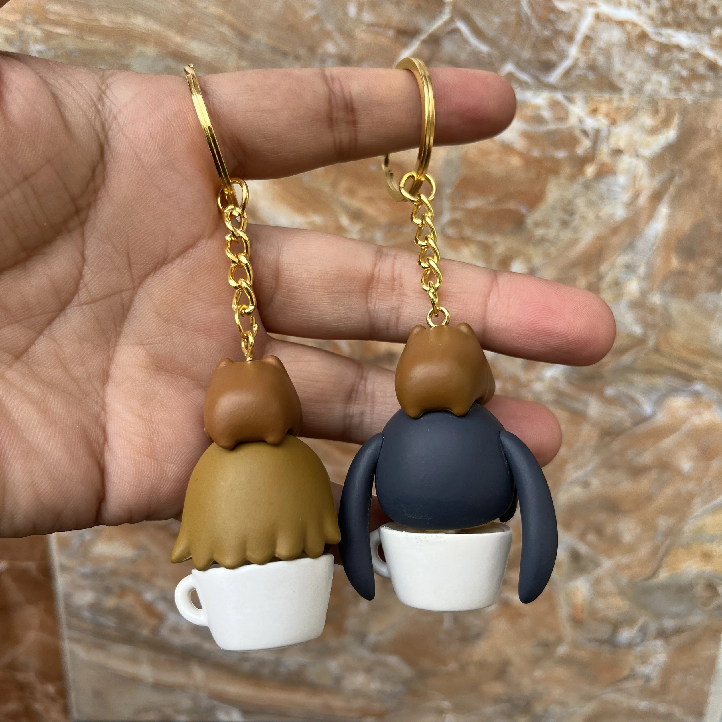 K-ON！Ritsu Tainaka Azusa Nakano Pendant Keychain Kawaii Beautiful Girl Action Figures Model Toys Cartoon Decorations Kids Gifts