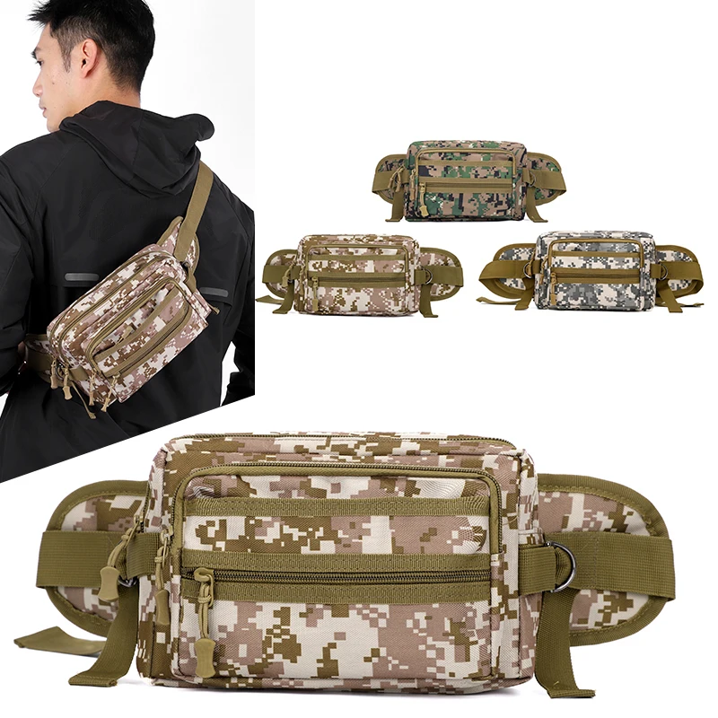 

Tactical Chest Bag Multifunctional Crossbody Bag Men's Outdoor Hiking Travel Storage Bag Large Capacity Sports Cycling Waist Bag