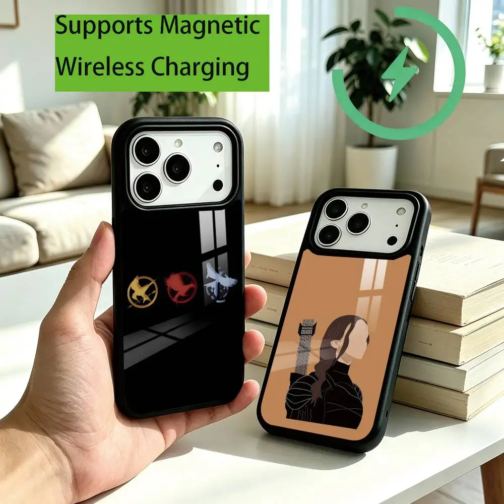 M-Movie T-The Hunger Games Phone Case For iPhone18,17,16,15,14,13,12,11 Plus,Pro Supports Magnetic Wireless Charging Gift