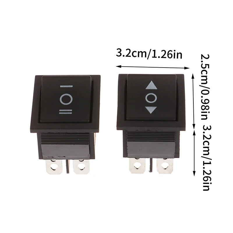 5Pcs Ship Type Switch KCD4 Double-sided Self Resetting Bidirectional Arrow Lockless DC Motor Forward And Reverse Switch
