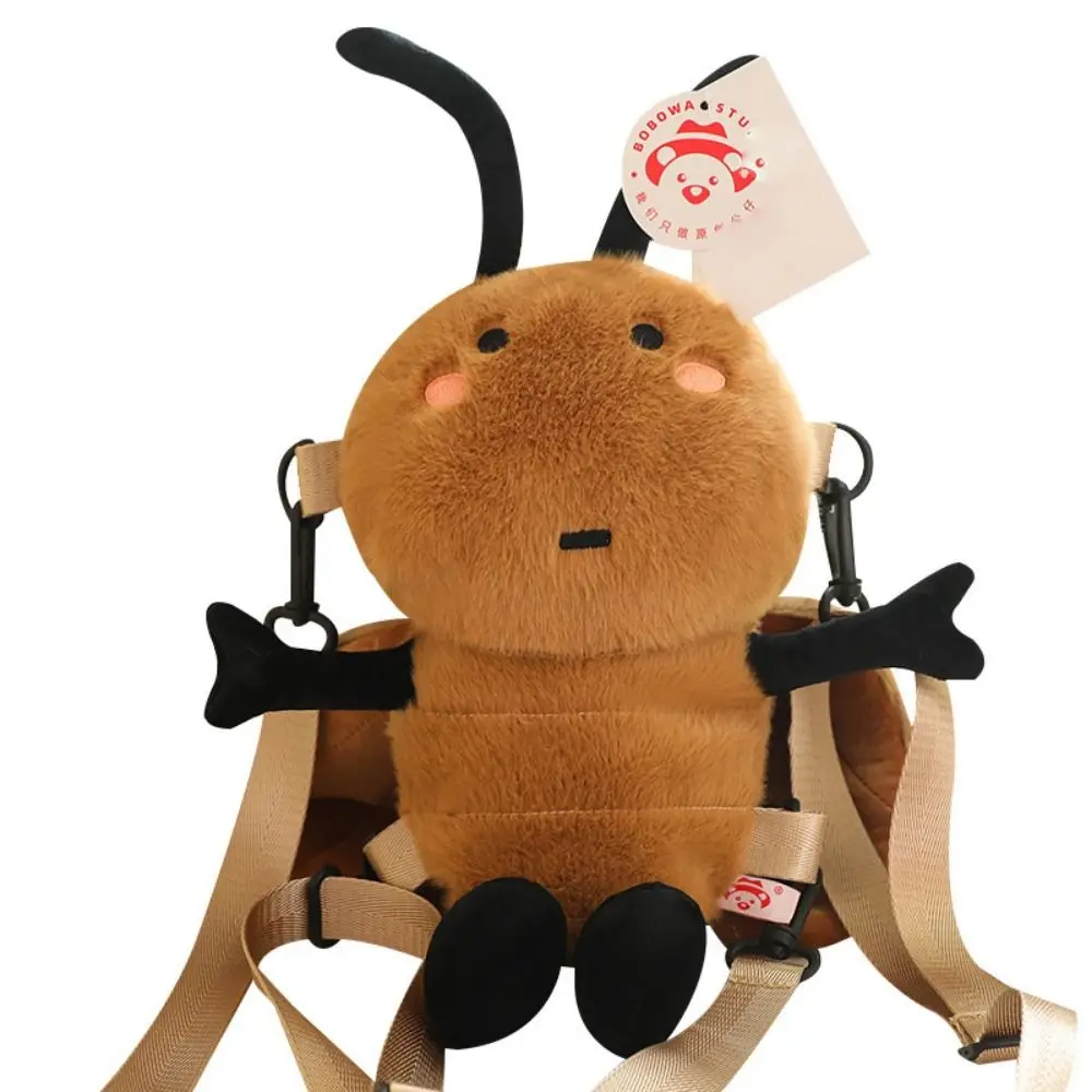 Sleep Pillow Soft Cockroach Plush Doll South Rain Cockroach Stuff Backpack Parody Funny Cockroach Plush Knapsack Children