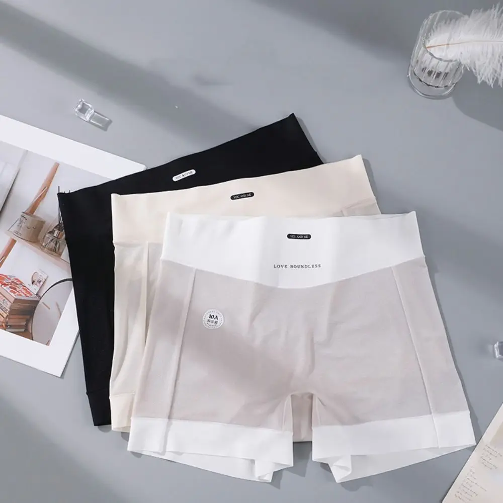 أزياء رقيقة الحرير الجليد سراويل القطن المنشعب كبيرة الحجم المرأة ملخصات سراويل بسيطة المضادة للوهج السراويل الهدايا