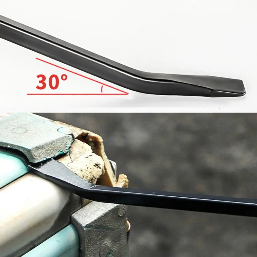 With Angled Tip Heavy Duty Pry Bar Anti Slip Handle High Hardness Car Cylinder Shovel Manganese Steel Effortless