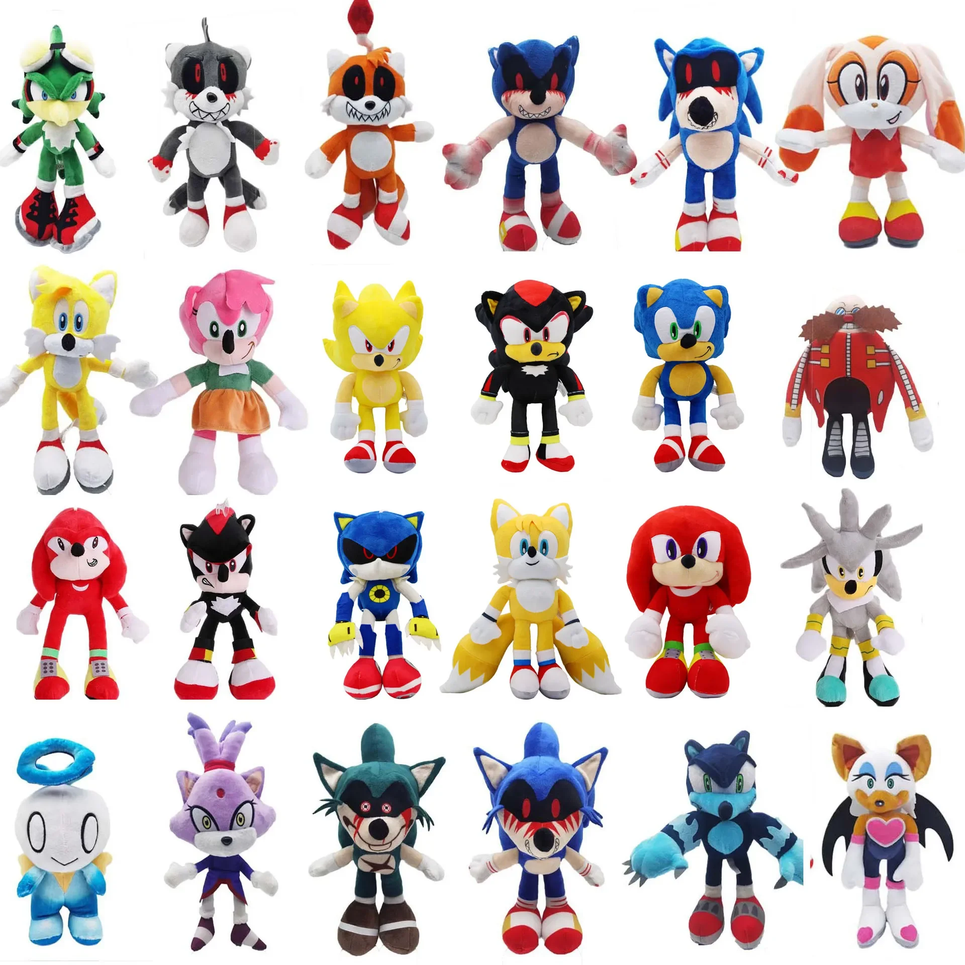 27-30cm Sonic Clove Cat Different World Princess Flame Cat Plush Soft Plush Animal Doll Pp cotton Toy Children's Birthday Gift