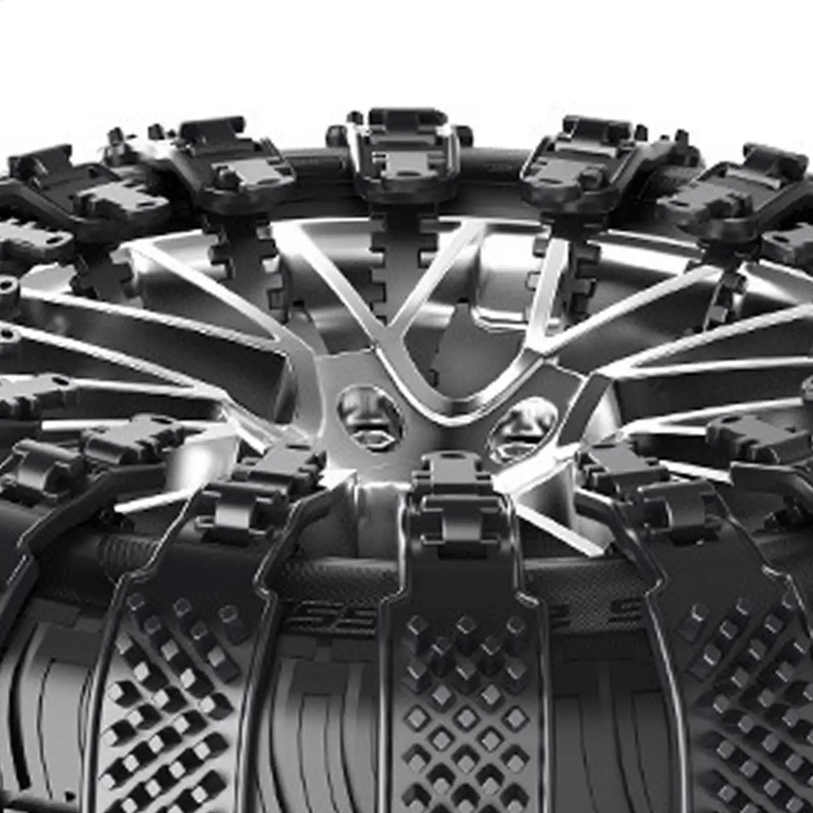 Snow Chains 10piece Anti-Slip Adjustable Wheel Ties Belts Snow Truck Tire Chains For Ice Winter Hiking Trailer Offroad Lawn