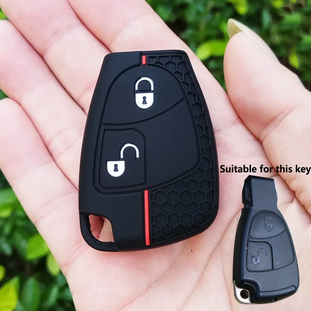 2 Button Superior Quality Silicone Remote Key Cover Protector Case For Mercedes-Benz CL55 CL600 CL65 C230 C240 C280 C320