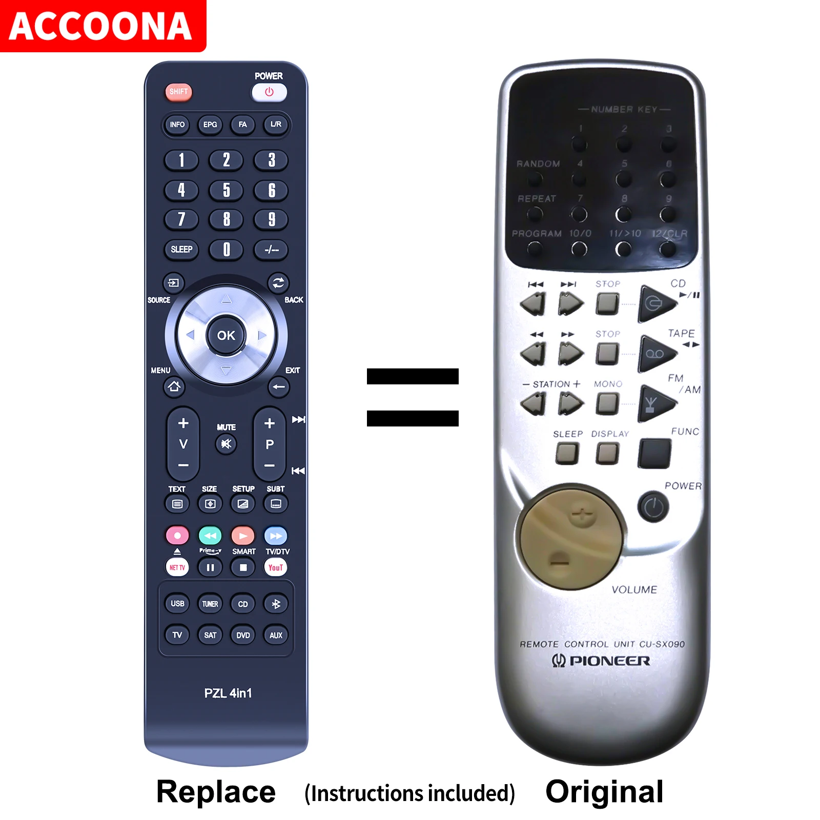 

Remote control CU-SX090 for Pioneer XRP560F XR-P560F