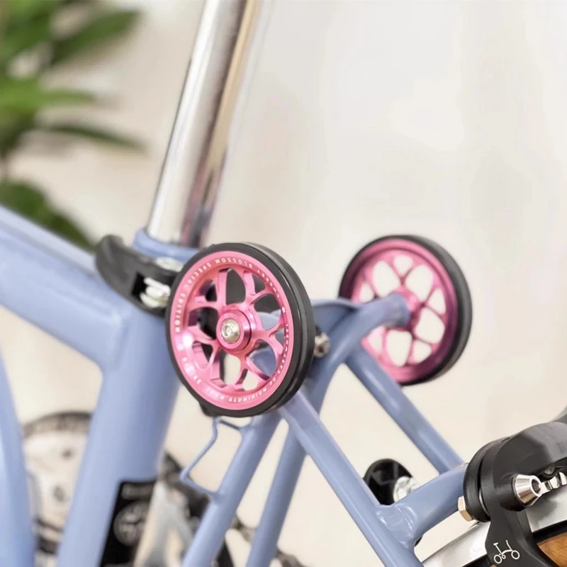 Folding Bike Conversion Easy Wheel Sakura Easy Wheel 70mm Push Convenience Wheel Weighs Only 85g Pair For Brompton