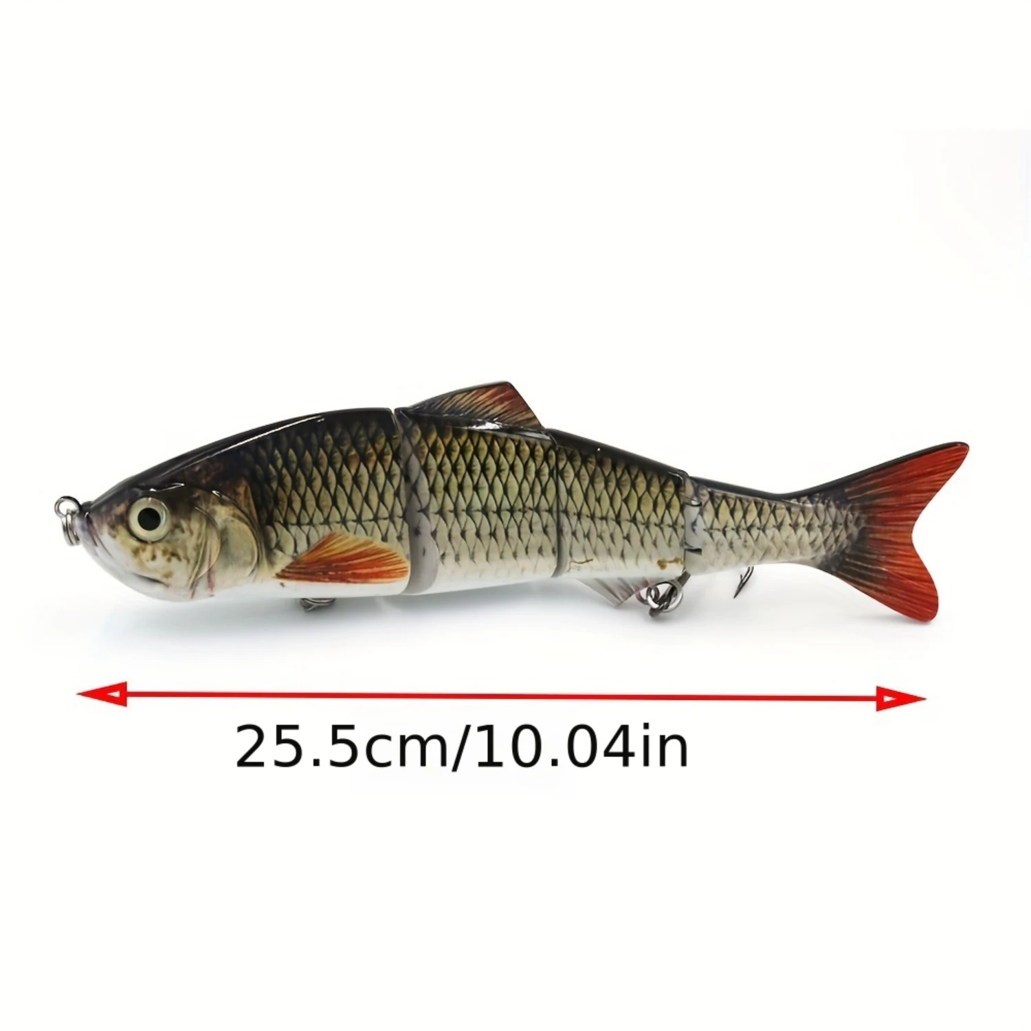 1 szt. 4-segmentowy tonący wobler Swimbait - 25 cm / 9,84 cala, 135 g - idealny dla dużych ryb!