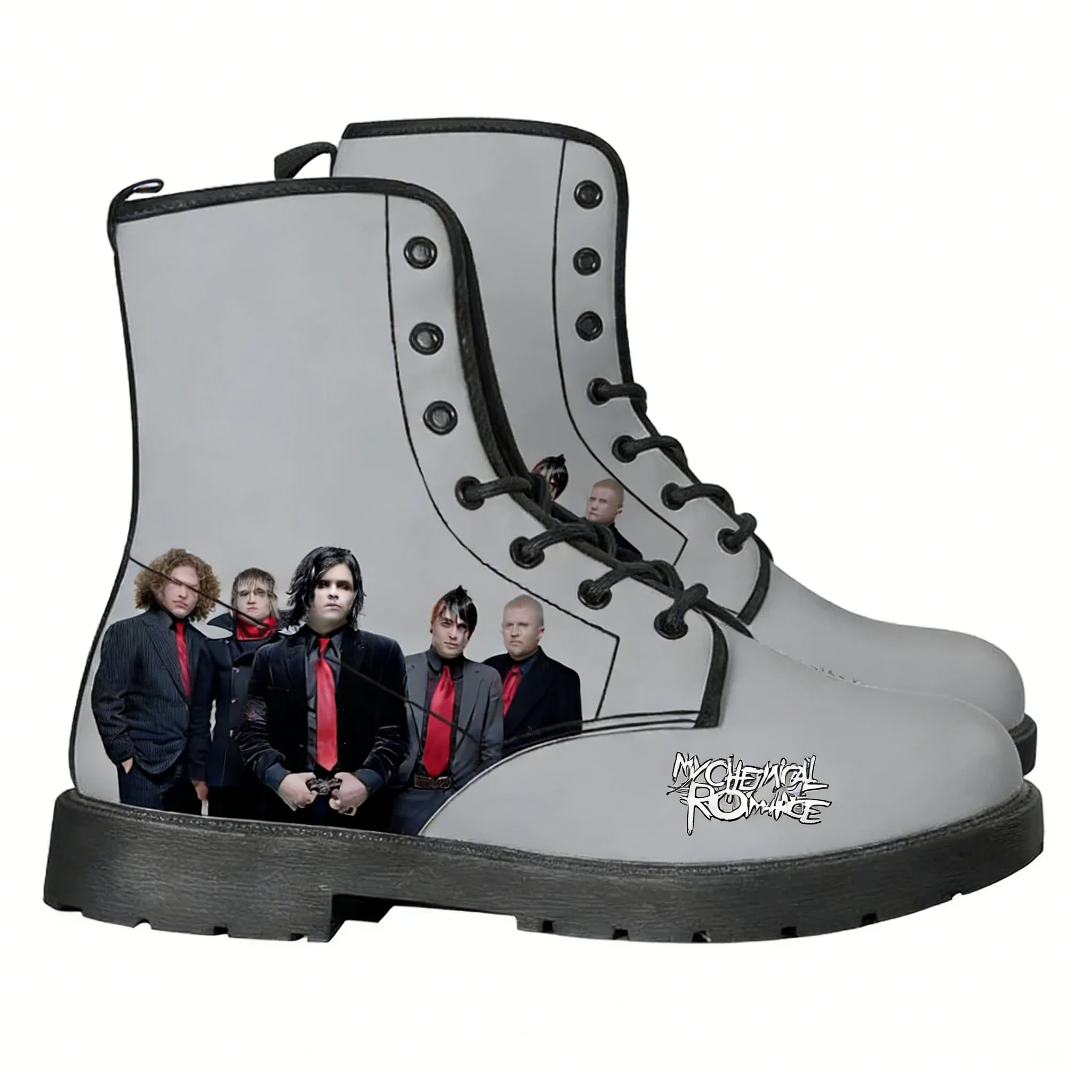 

My Chemical Romance Boot Mens Womens Teenager Shoe Casual Boot Outdoor Light High Quality Couple Print Pattern Text Custom Shoes