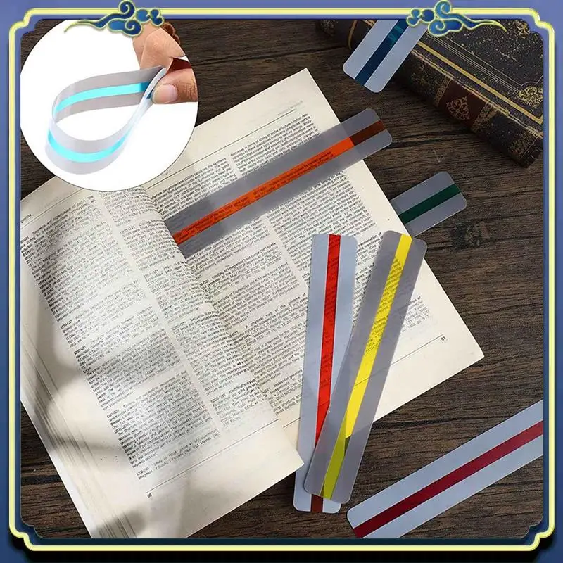 

Портативные 24-częściowy набор управляемых полосок для чтения, цветные накладки, инструменты для дислексии, корректирующие гели, осветительный фильтр, пластиковые листы, Bookmar