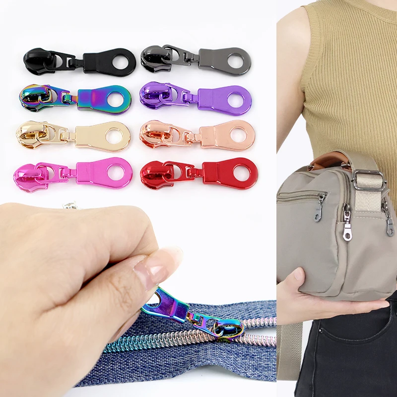 

5/10/20Pcs 5# Nylon Zipper Sliders for Clothes Bag Jacket Zip Puller Garment Coat Zips Head Repair Kits DIY Sewing Accessories